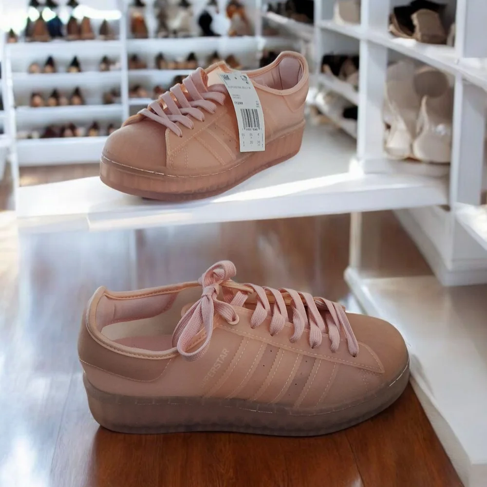 Adidas Women's Pink Sneakers - Picture 2 of 5